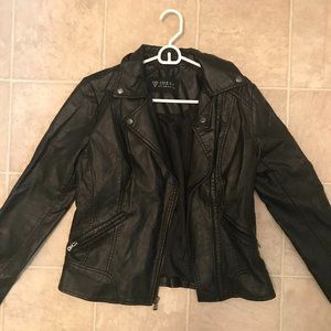 Women's Faux Leather Moto Jacket
